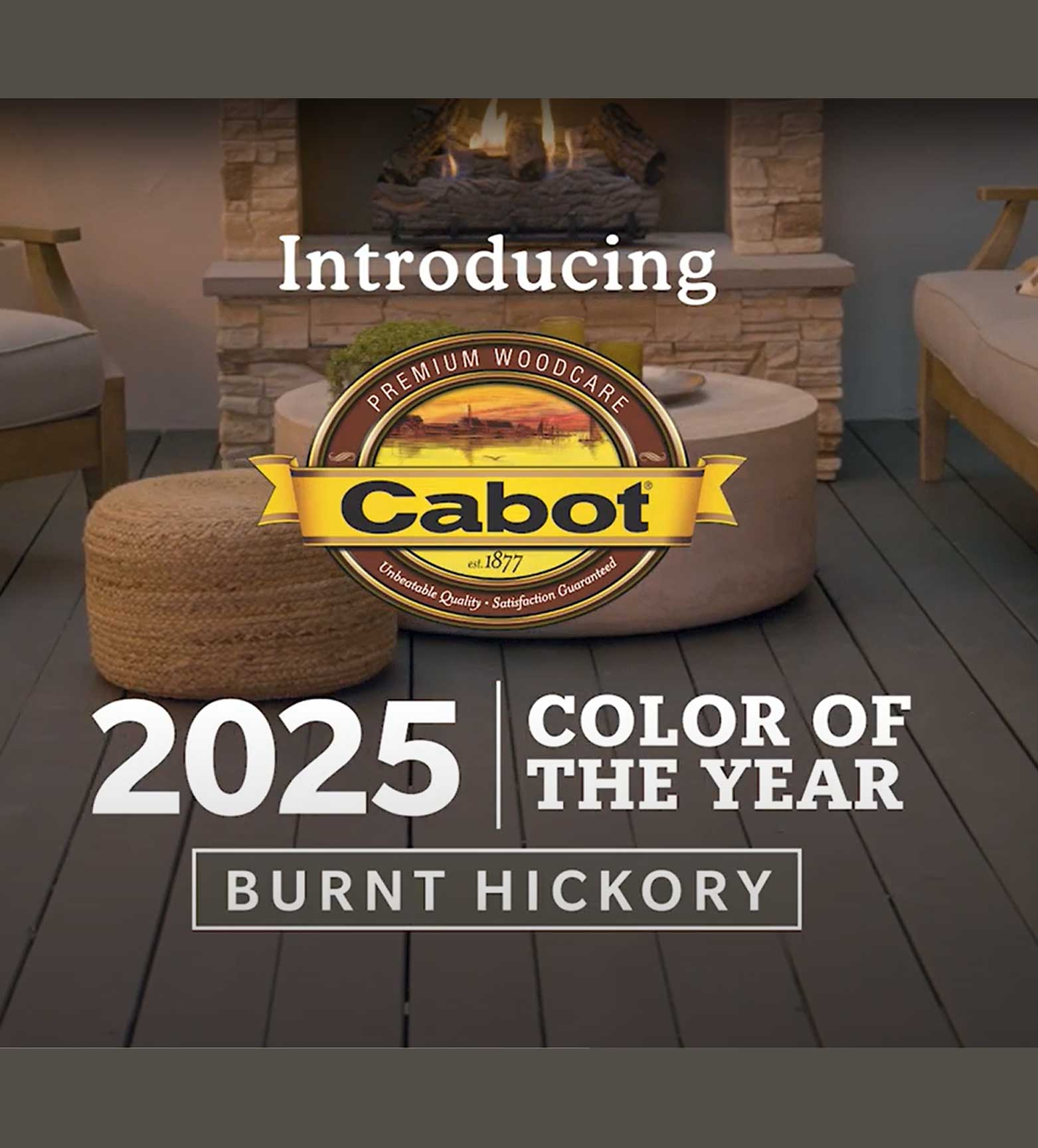 2025 Color of the year - burnt hickory