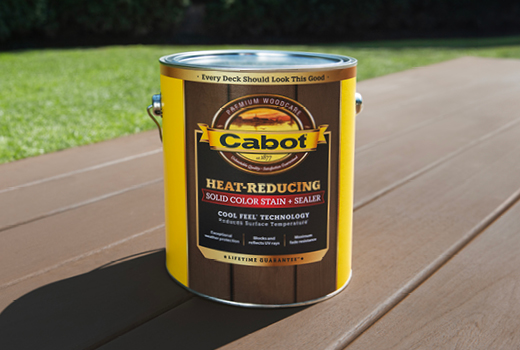 Cabot Heat-Reducing Stain + Sealer with Cool Feel® Technology
