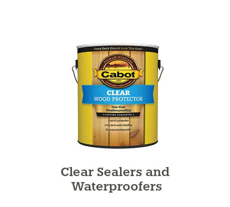 Clear wood protector can